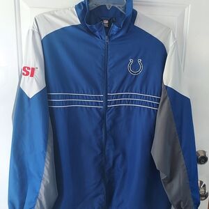 Vintage Sports Illistrated Reebok Indy Colts Blue Windbreaker Jacket Men's Sz LG